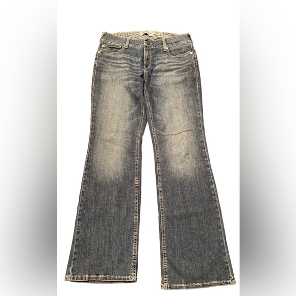 Ariat Maisie Bootcut Jean Mid Rise 33 x 32 Distress Wash - Picture 2 of 10